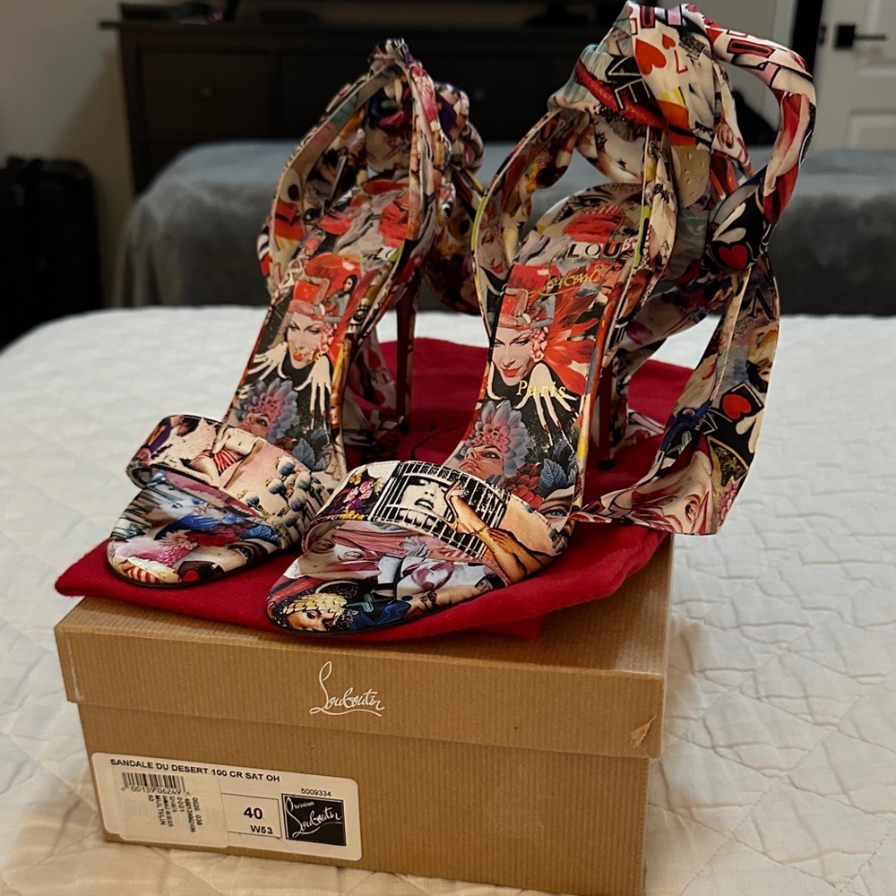 Christian Louboutin Graphic Print Heels